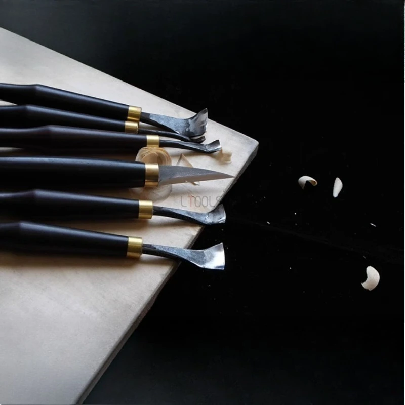 Redwood Handle Spoon Digging Knife DIY Spoon Digging Tool for Carpenters Handmade Purple Sandalwood Digging Plate Cutting Tool