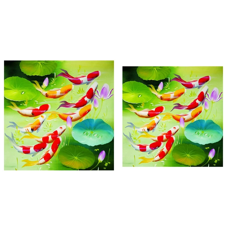 

DIY Diamond Painting Koi Fish Diamond Embroidery Round Resin Diamond Cross Stitch Home Wall Decor