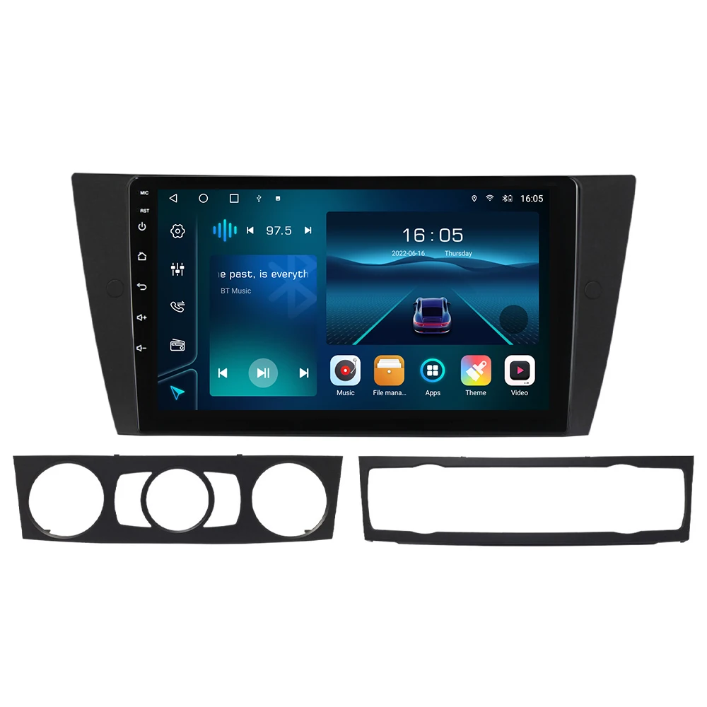 Krando شاشة السيارة أندرويد سيارة اللعب راديو تلقائي FM 1280*720 شاشة تعمل باللمس نظام تحديد المواقع والملاحة 8core DSP لسيارات BMW 3 Series E90 2005-2013 #2