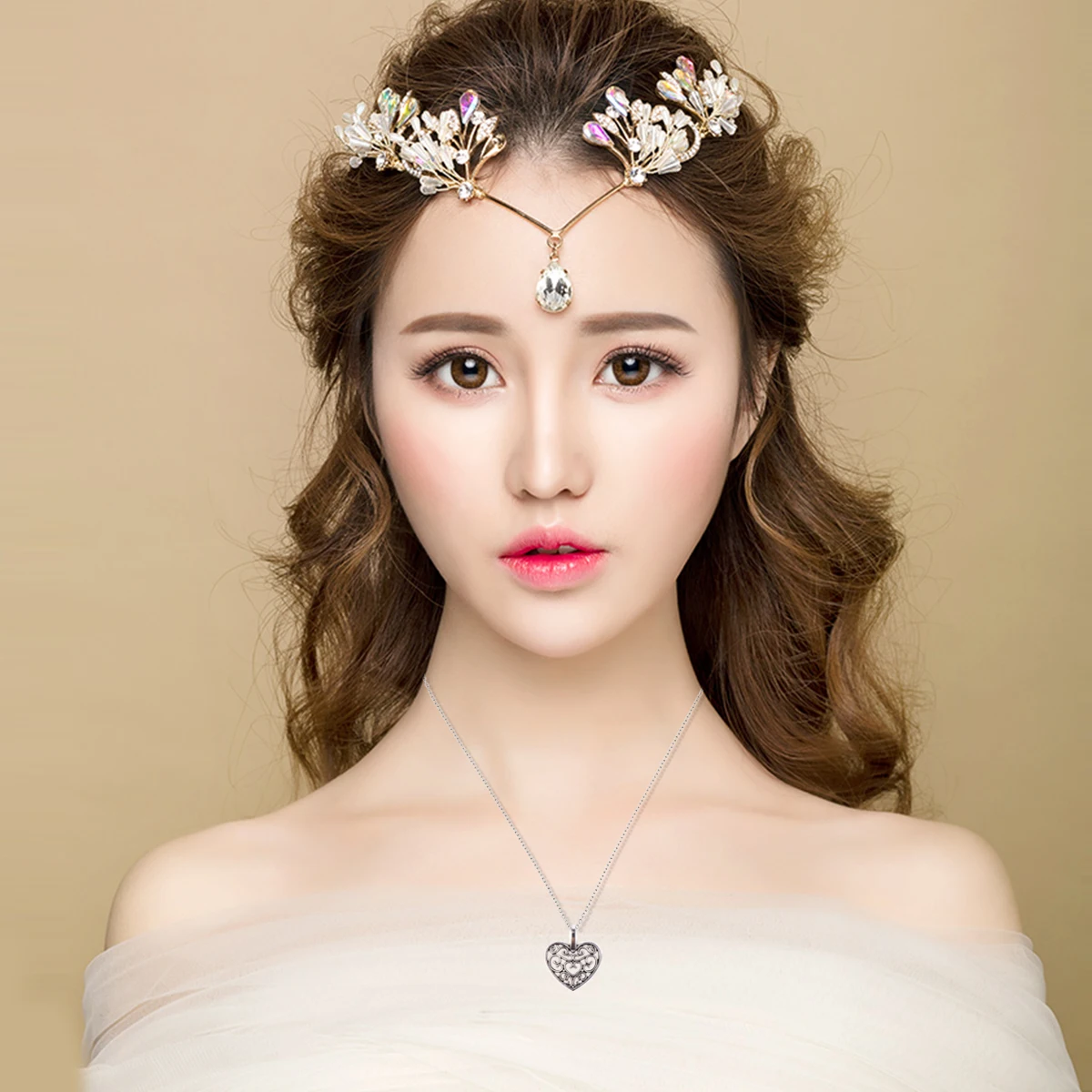 

50 PCS Heart Pendant Hanging Alloy Women Jewelry Accessories Metal Girl Hollow Pendants Miss