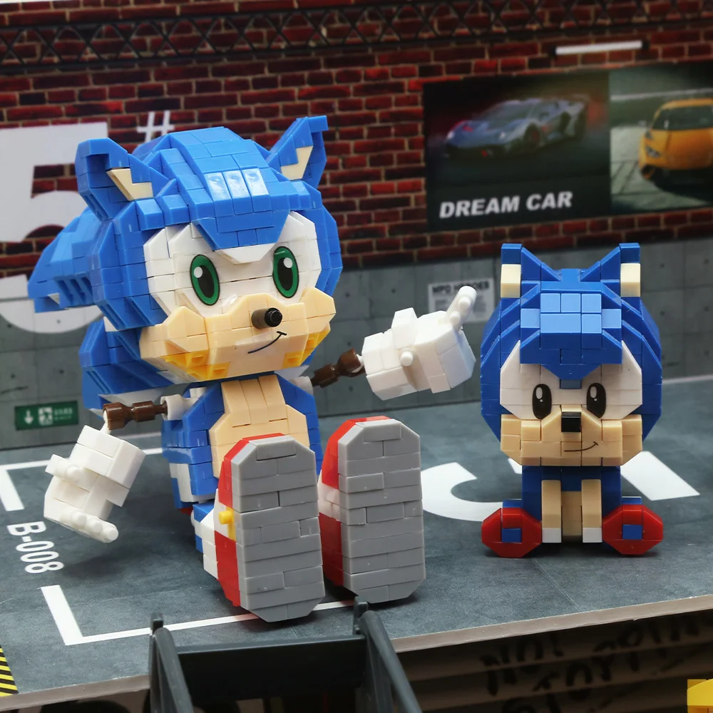 SEGA MOC Bausteine Spielzeug Igel Brickheadzed Dr. Eggman Tails Anime-Spielfiguren Kinder Feiertag Kindertag Geschenk – Detail 1