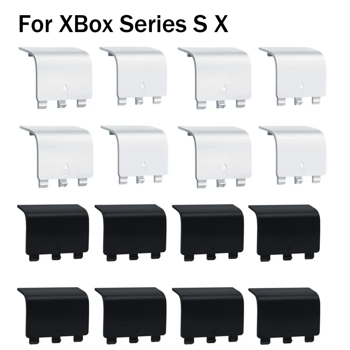 10 peças de tampa traseira de plástico para controle sem fio Xbox Series S X, capa de bateria, carcaça de substituição.