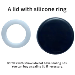 Chai nước gấu gấu gấu với rơm, 1000ml, hoạt hình, mờ, chống rò rỉ, lắc protein, trong suốt, đồ uống 8 Chai thủy tinh bán hàng chính 1 lít - №7