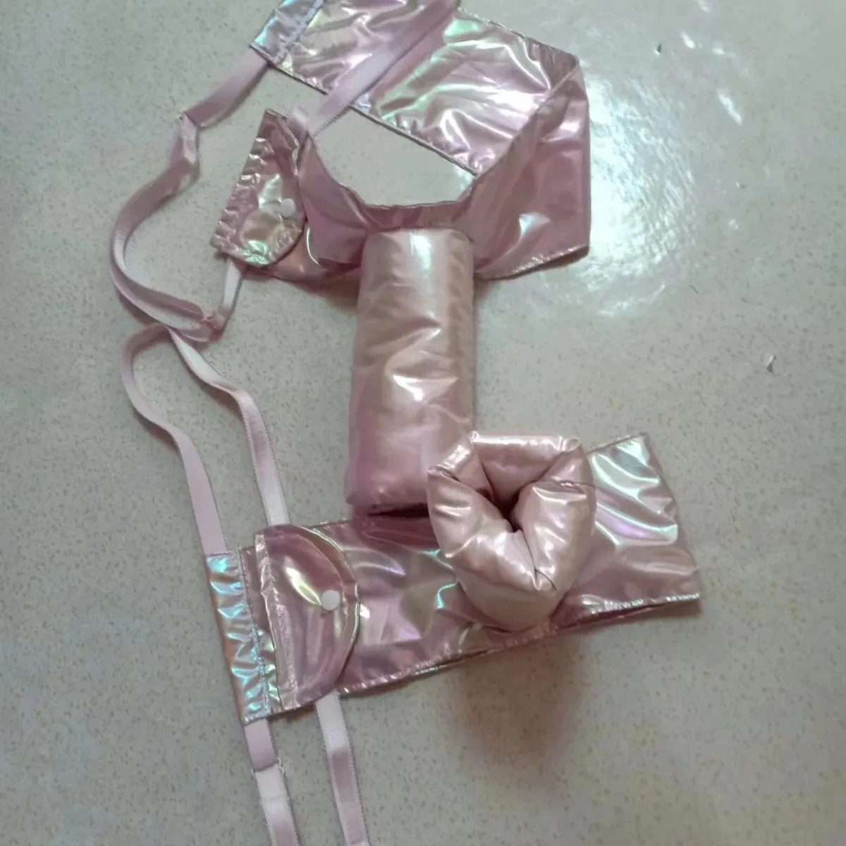 Man's Handmake Sexy T-Briefs Laser Hologram Bondage