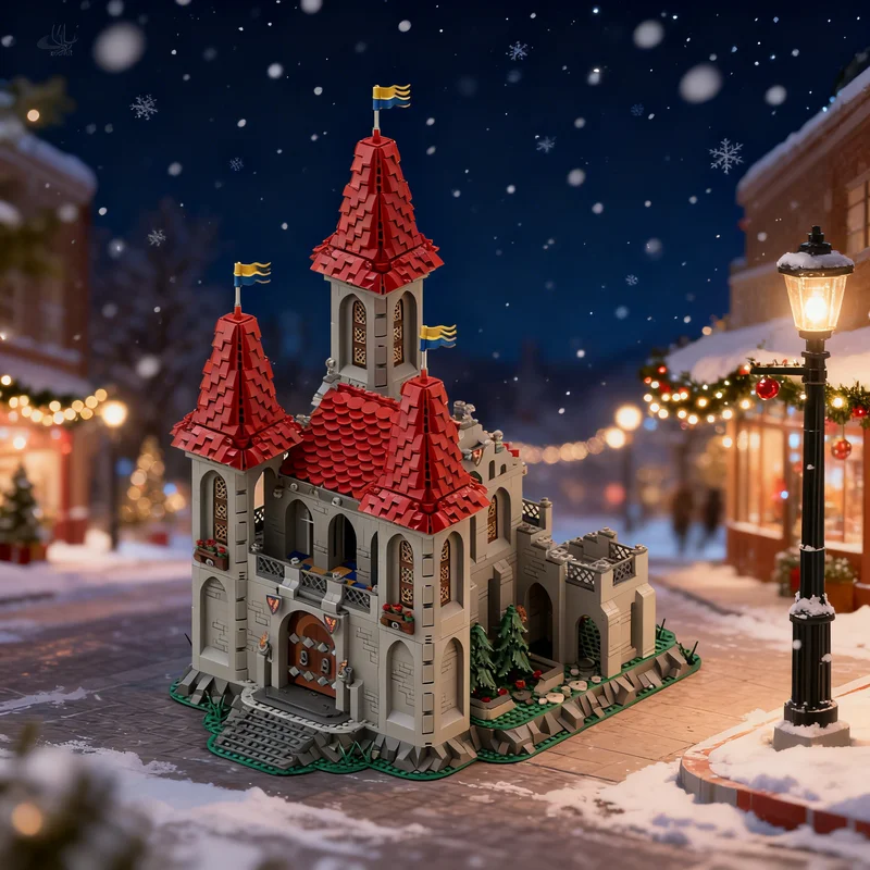 

Конструктор MOC «Замок Розы Черных рыцарей», 5169 деталей, модель для сборки, игрушка-подарок, креативный коллекционный набор для демонстрации, премиум-класса, для взрослых и детей, для дома