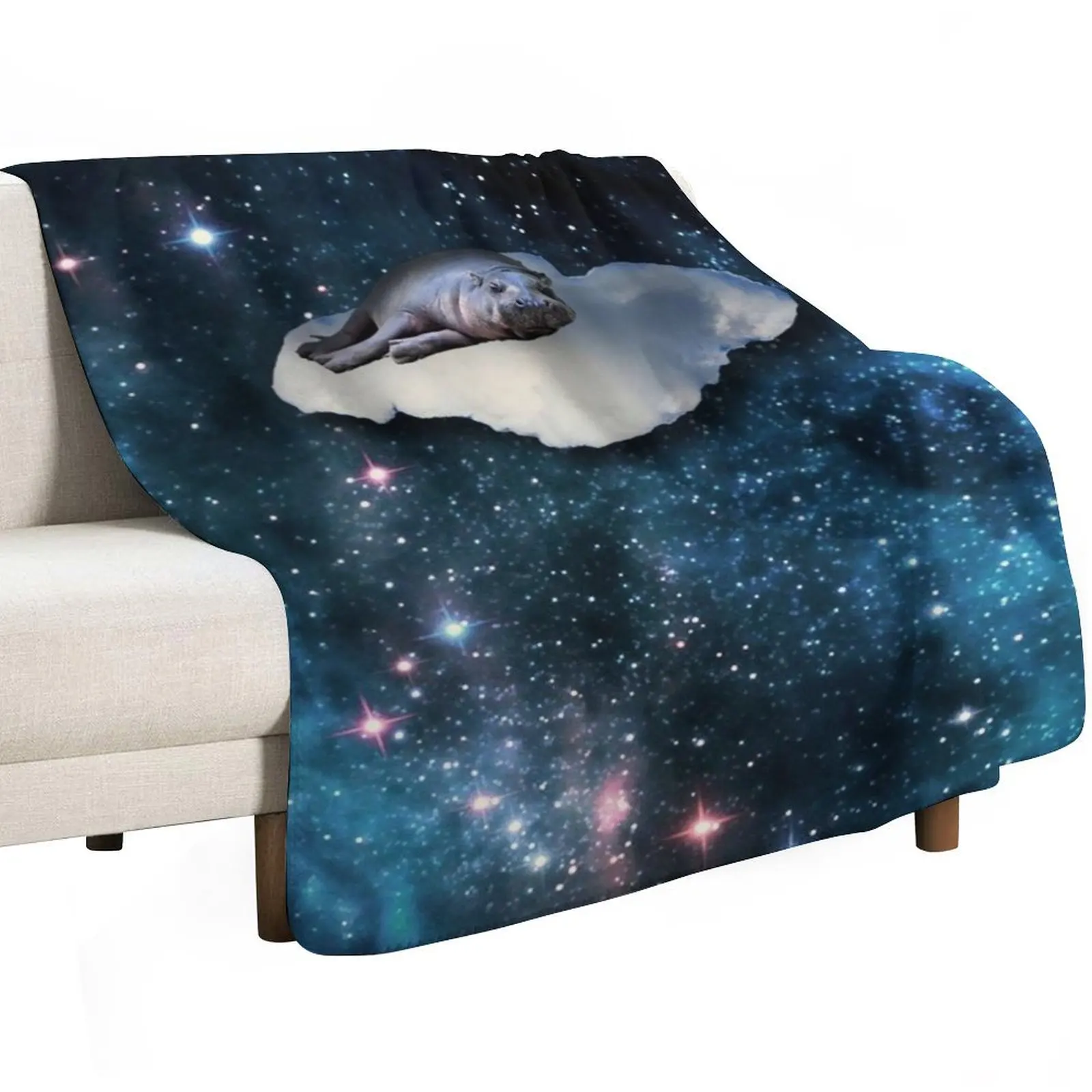 Hippo Heaven Throw Blanket Luxury St Decorative Throw valentine gift ideas For Sofa Thin Furrys Comforter Blankets
