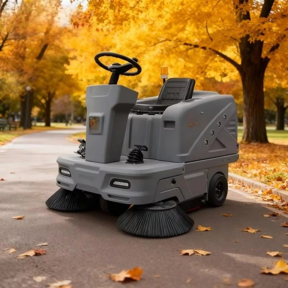 Mingnuo C200X New Autumn Leaf Collection Ride-On Electric Floor Sweeper Sterilizing/Disinfecting Function 1200W 48V 100AH Grey