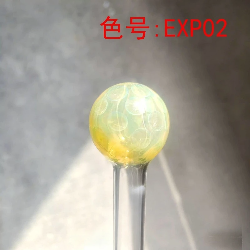Exp02 Lemon, Amber Violet Variant, Burnt Glass Color, Lamplighter Glass Rod, Colored Glazed Hard Material