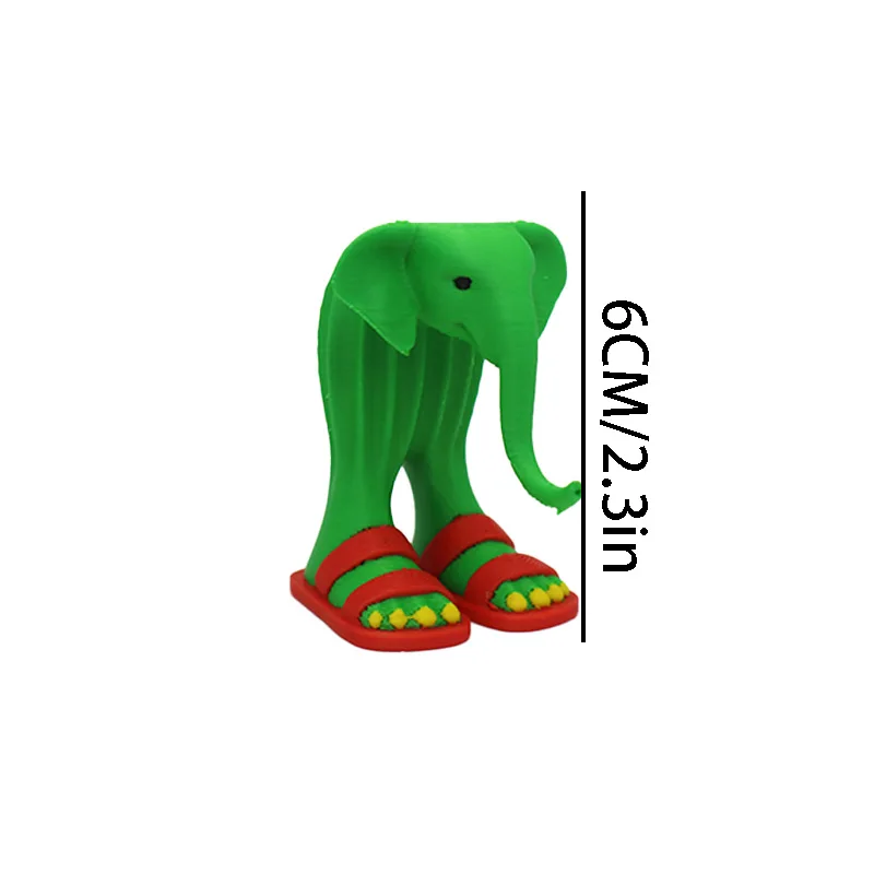 Lirili Larlla Ornament 3D Gedrukt Abstract Olifant Ambachten Kantoor Desktop Decoratie Ornament Creatief Verjaardagscadeau