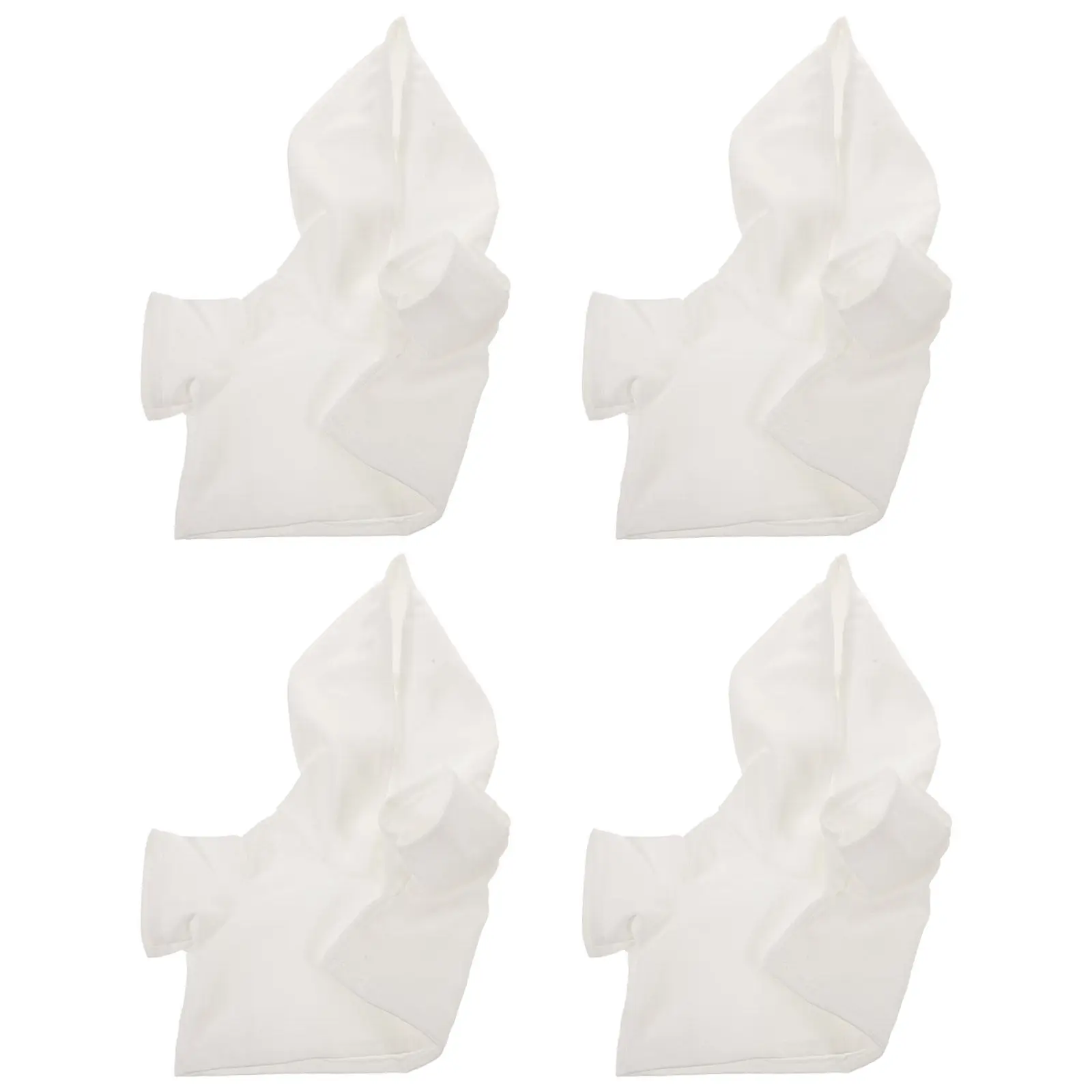 4Pcs Soft Mini Stuffed Animal T-Shirt Bulk Pack Blank White Bear Shirt for DIY Sublimation Dress-Up Cute Tiny Stuffed Bear