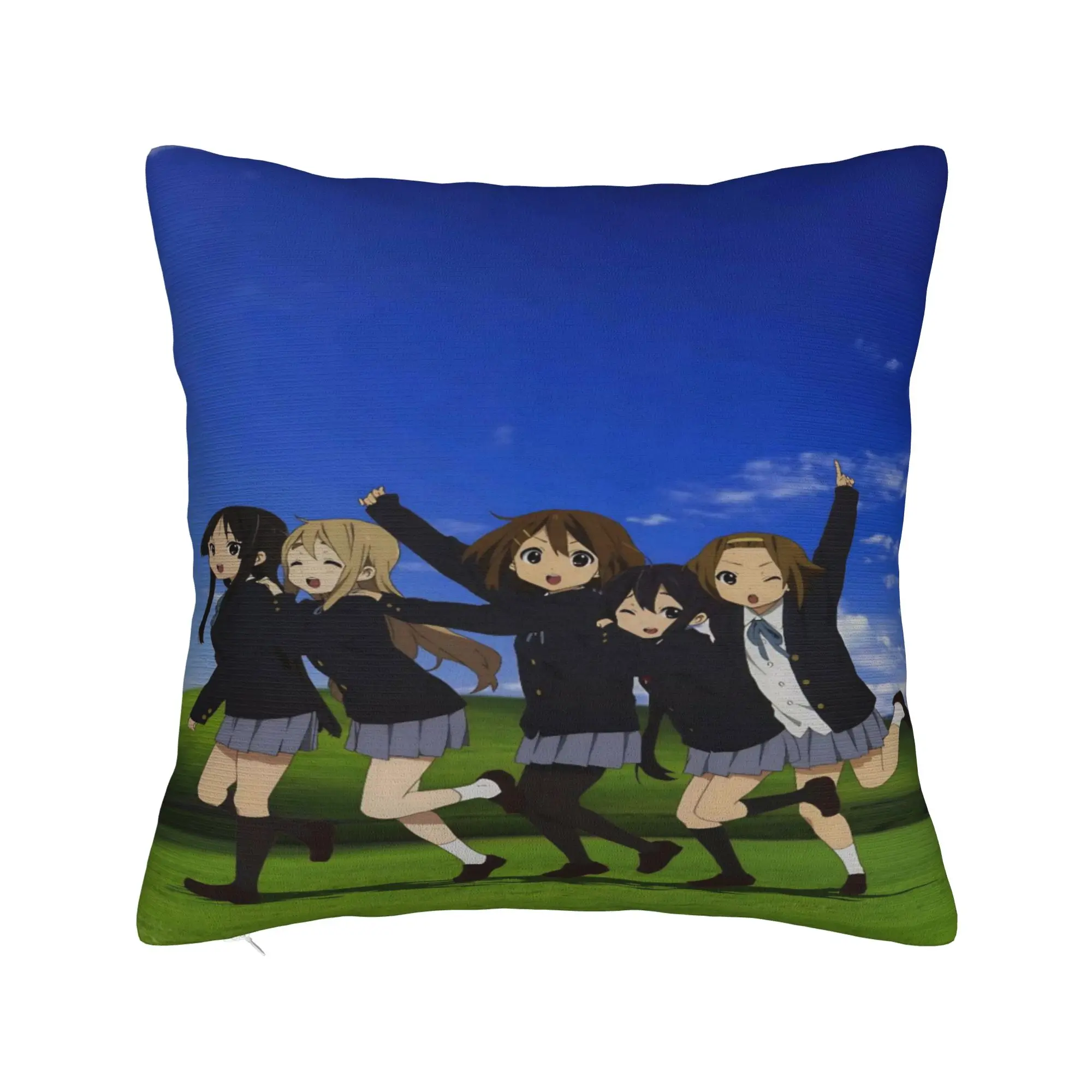Stylish Home K-On! k-on girls anime Decor Pillowcases Stuff  Pillow Covers Square Multiple Sizes