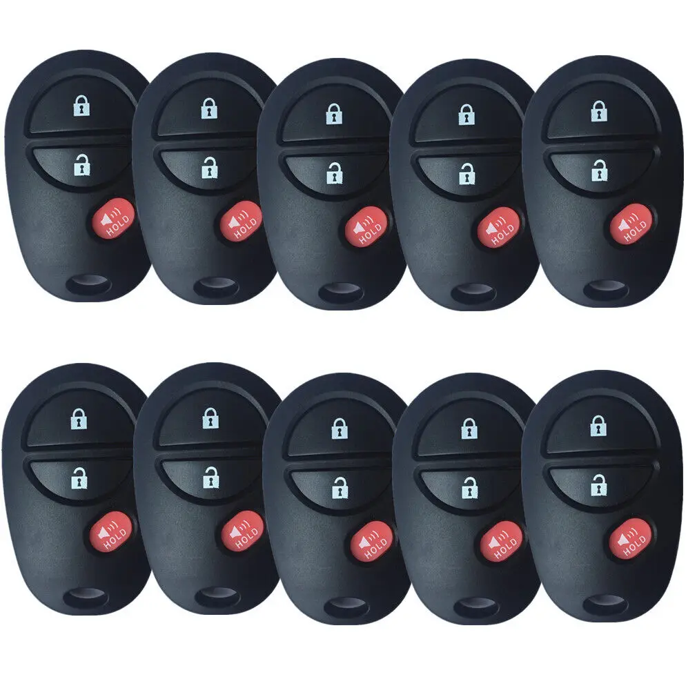 

WFMJ 3 Buttons For Toyota Sienna Tundra Sequoia Tacoma Smart Key Fob Shell Fob