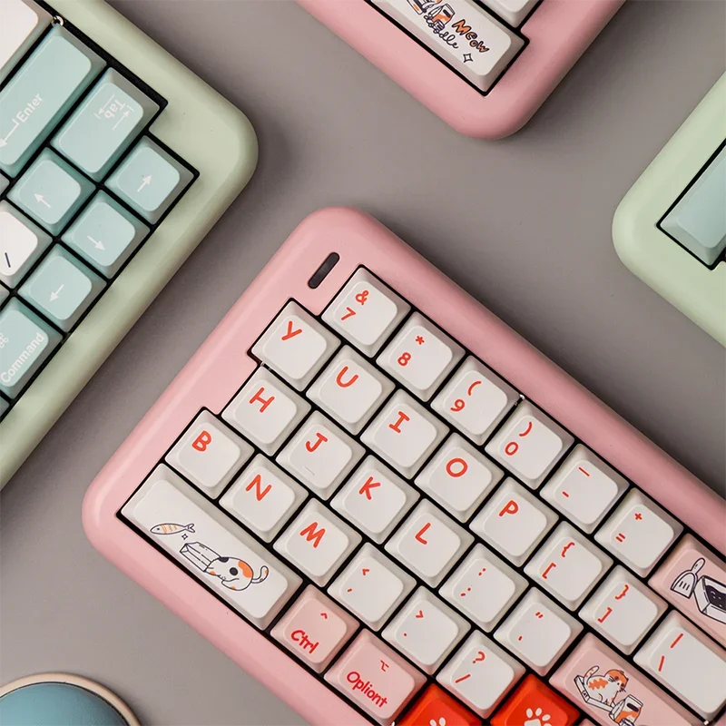 Xiaoyun 65 Wireless Split Keyboard Bluetooth Aluminum Alloy Tri Mode Hot Swap RGB Customized Mechanical Keyboard Support VIA