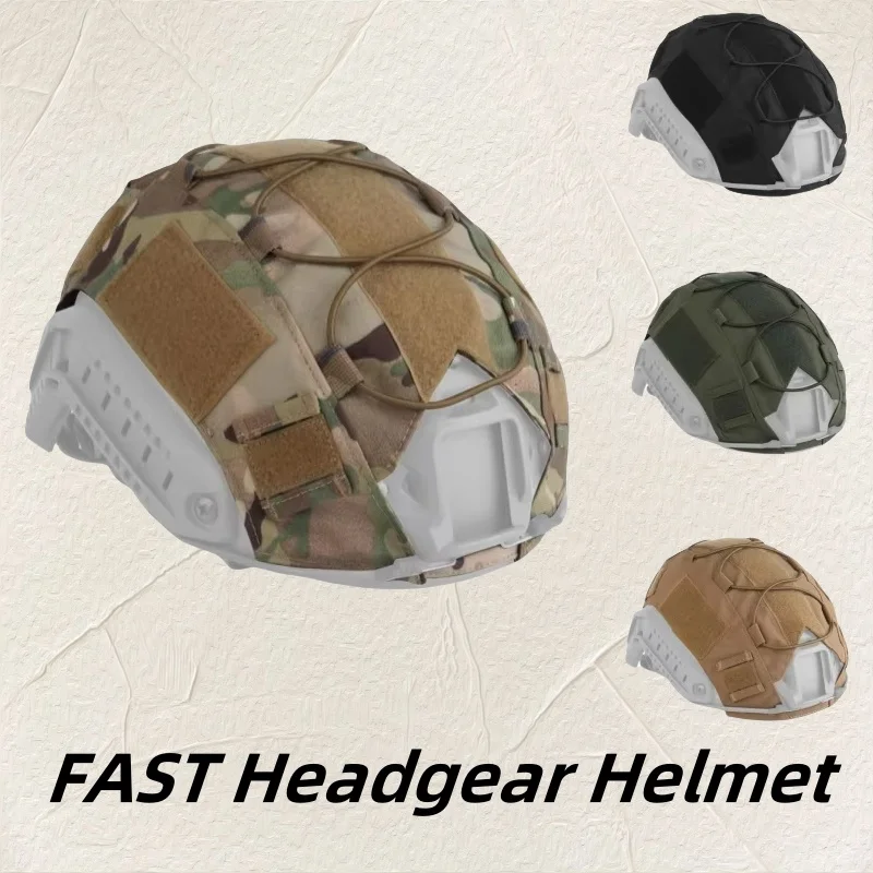 Camping Helmet Cover for FAST Airsoft Helmet Outdoor Hiking Helmet Accessories With Elastic Cord Anti slip and scratch resistant