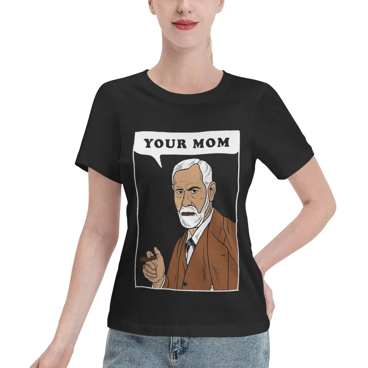 Quick Dispatch Your Mom - Freud Women's T-shirt Chic Minimalist Tshirt