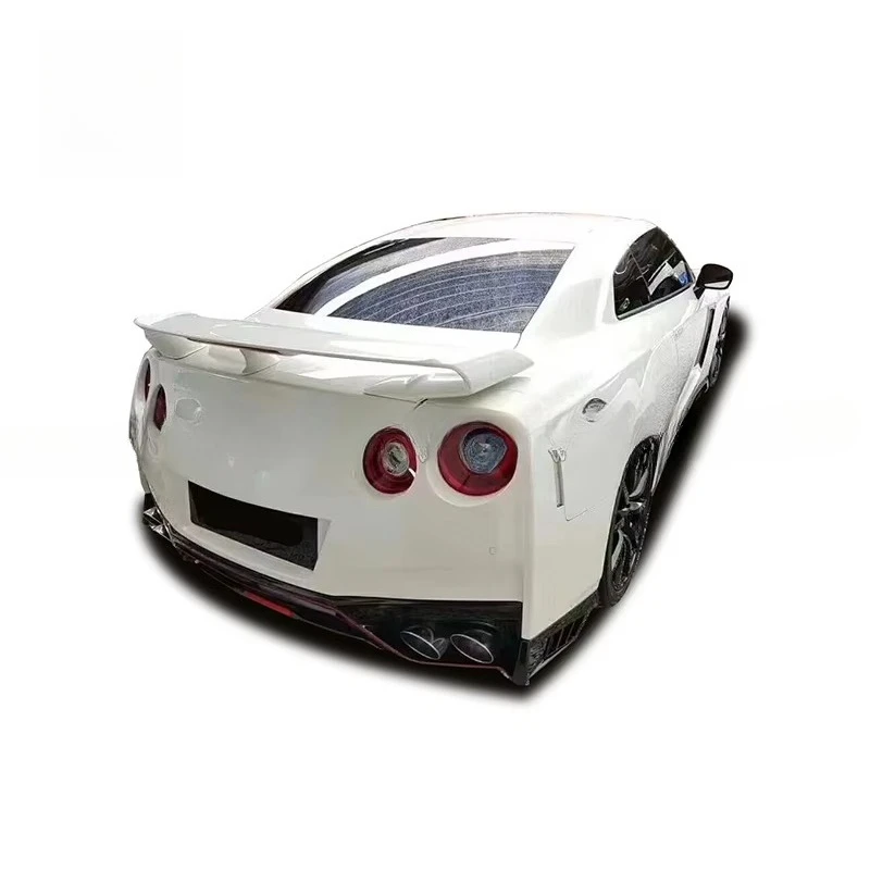 PP material car bumper assembly body kit for GTR R35 updated version body kit rear lip hood LED headlights tail lights