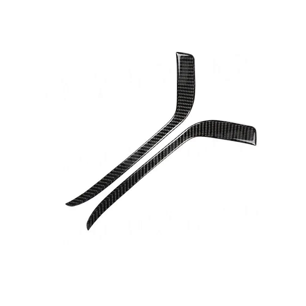 2Pcs Carbon Fiber Front Nebel Licht Lampe Augenlid Streifen Abdeckung Trim Für Cadillac XT5 2016-2019 Auto Zubehör innen Dekoration