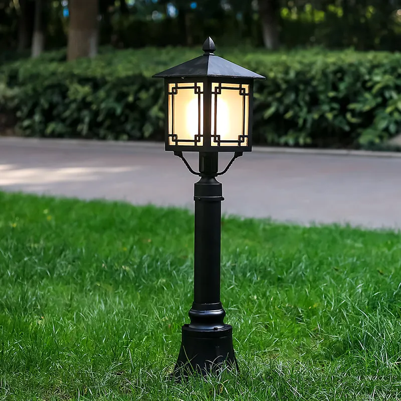

Chinese lamp post outdoor outdoor aisle waterproof rural garden courtyard grass lamp