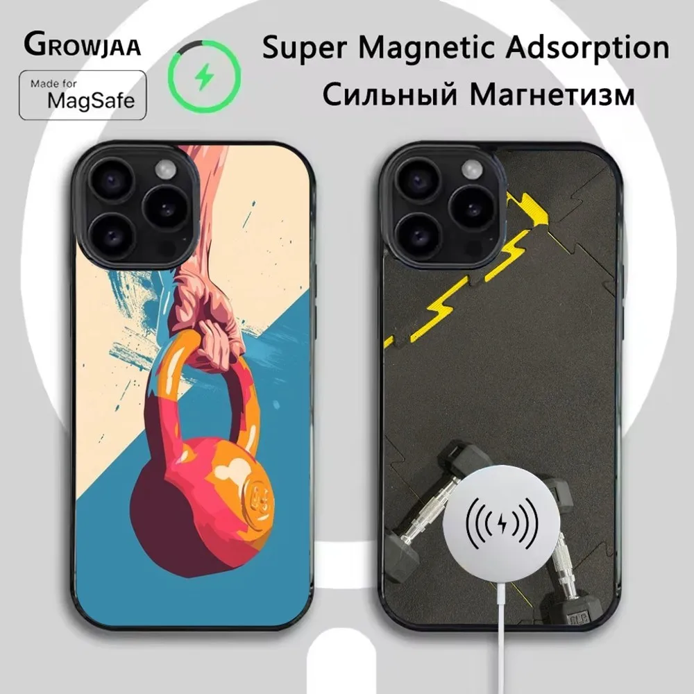 

Gym Fitness Bodybuilding Phone Case For iPhone 16e,16,15,14,13,12,11,Plus,Pro,Max,Mini Magsafe Magnetic Wireless Charging