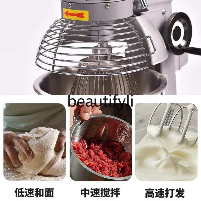 Multifunctional Commercial Stainless Steel Food Mixer Dough Mixer Egg Beater and Dough Maker