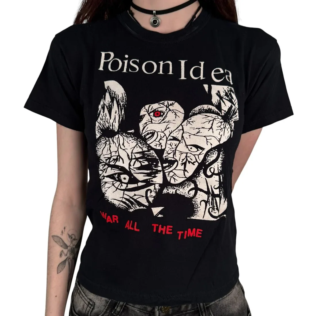 

Poison Idea Clothing Peripheral Pattern Printing Summer Luxury Brand Cotton Men's and Women's T-Shirts Short Sleeves