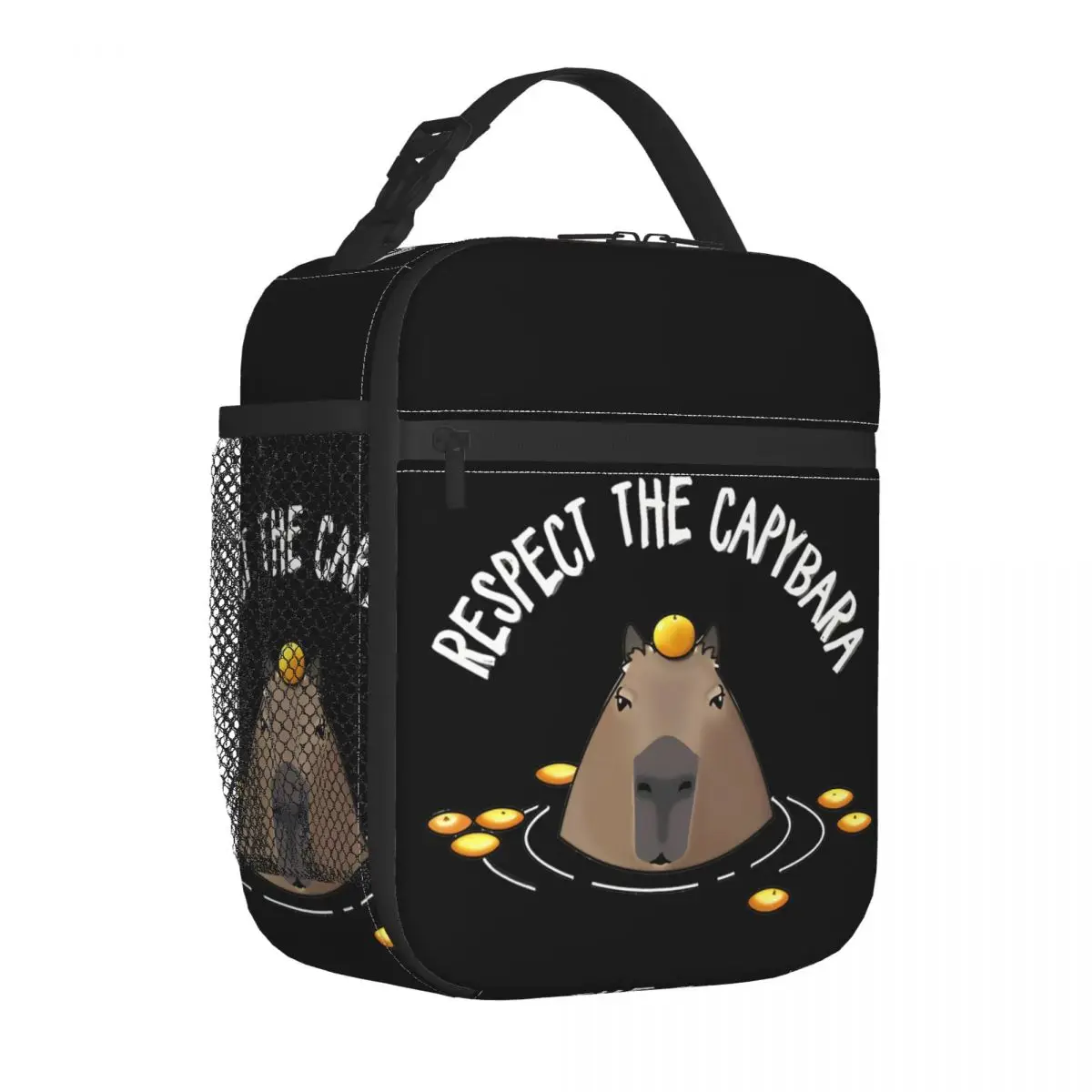 

Capybara Themed Funny Capybara Insulated Lunch Bag Portable Meal Container Cooler Bag Lunch Box Tote Office Travel Men Women