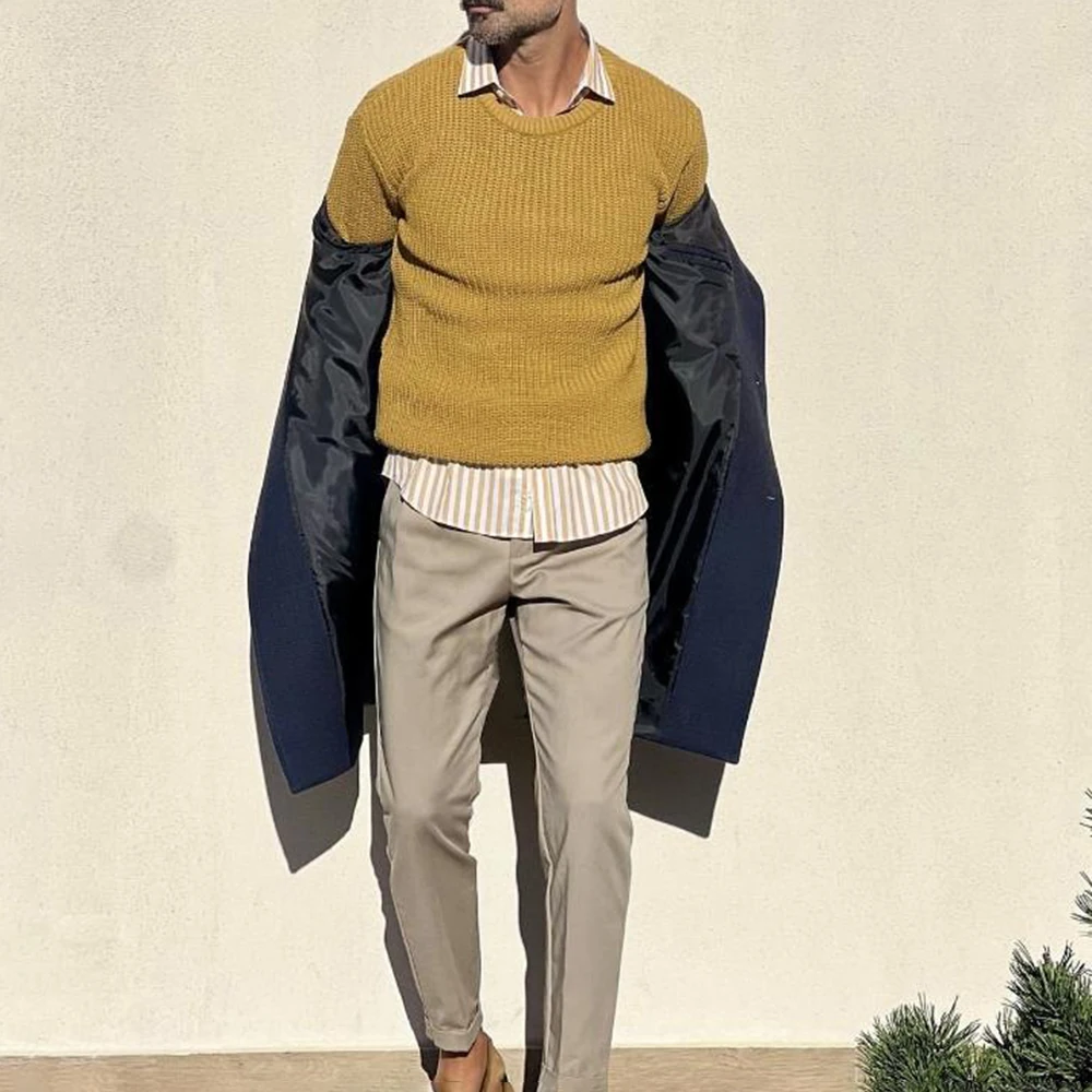 Giacca a vento retrò da uomo 2024 inverno nuova moda casual moda all'aperto colletto alla coreana sottile elegante giacca multitasche da uomo