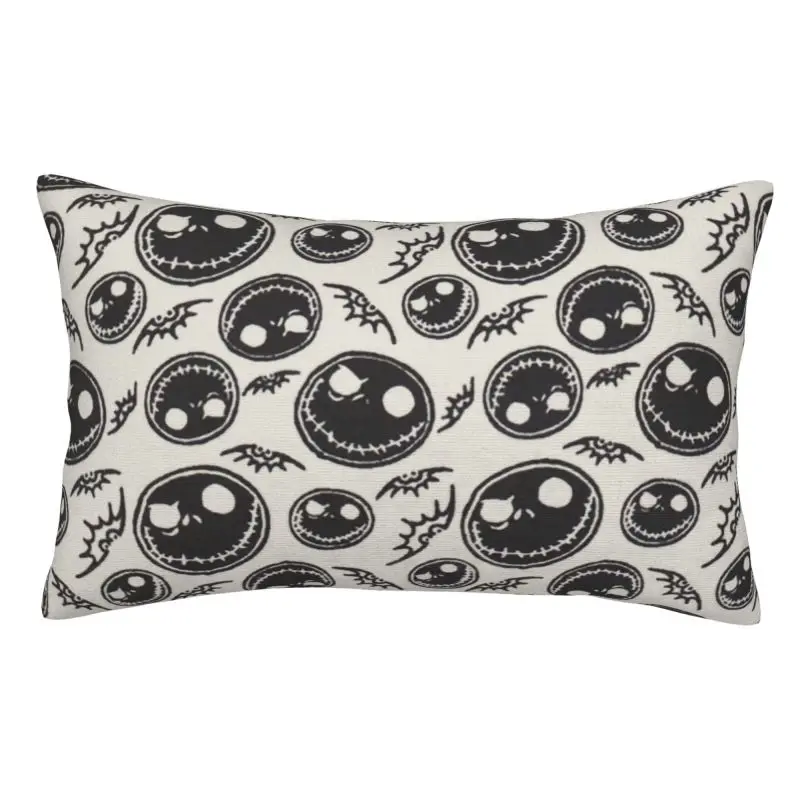 Custom Jack Skellington Pumpkin King The Nightmare Before Christmas Home Decoration Salon Rectangle Pillowcase