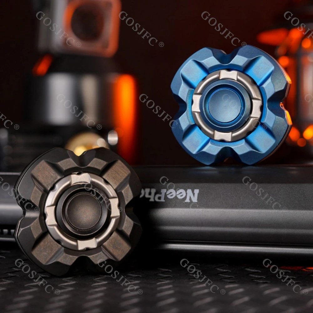 ステンレス鋼ブラックブルーフィジェットスピナーオープンネイルジャイロストレス解消おもちゃオフィスデスクアクセサリーフィジェットおもちゃ金属