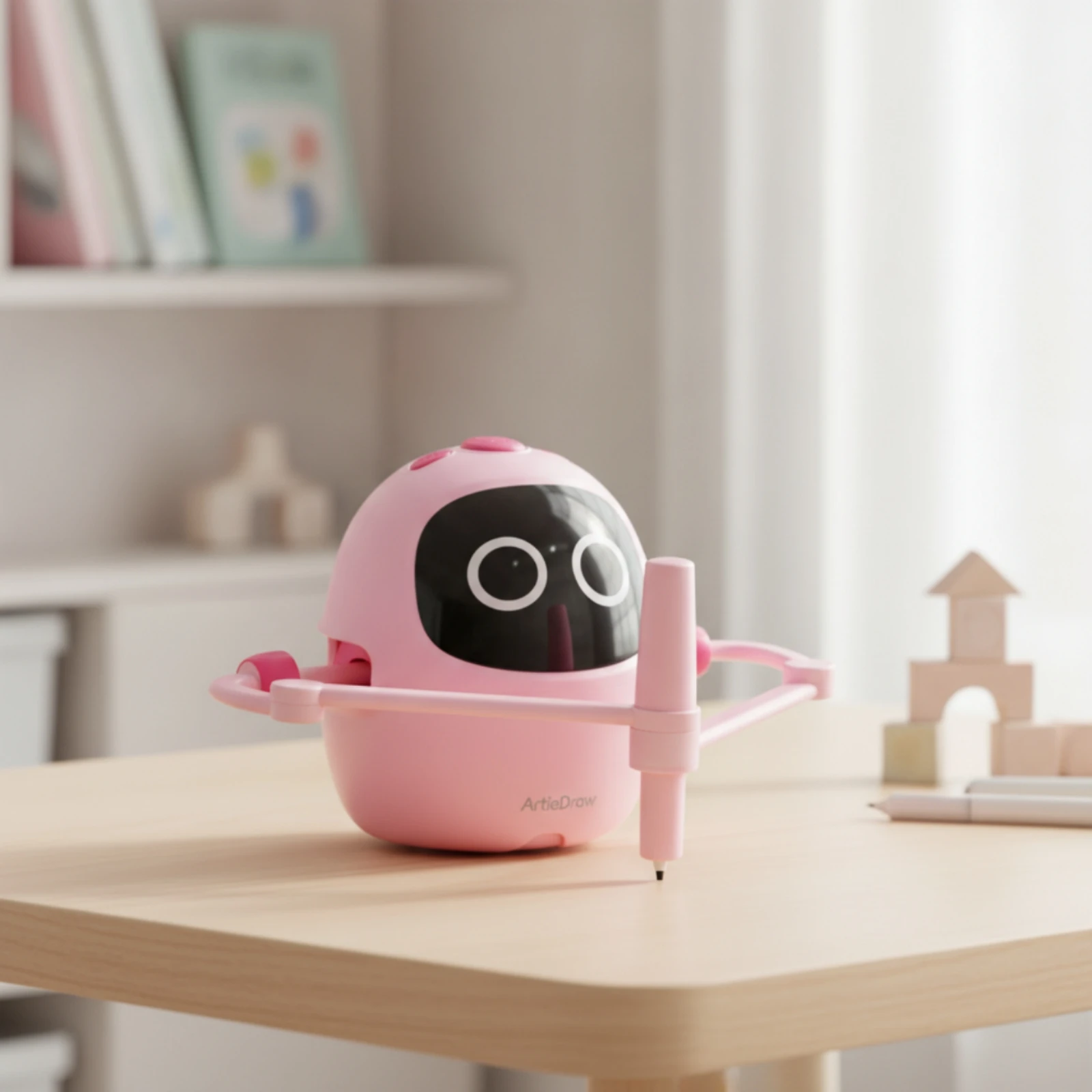 Drawing Robot Learning Robot with Drawing Pen Toy Child-Friendly Smart for Children, Playroom