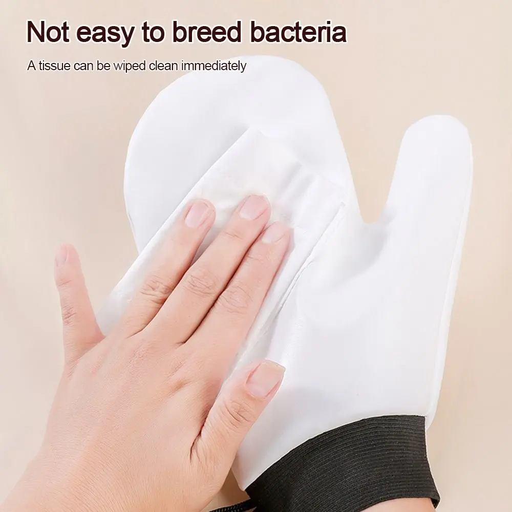 New Leather Self-Tanning Mitt Reusable Quick Dry Tanning Glove Washable Double-Sided Lotion Applicator Body Face Application