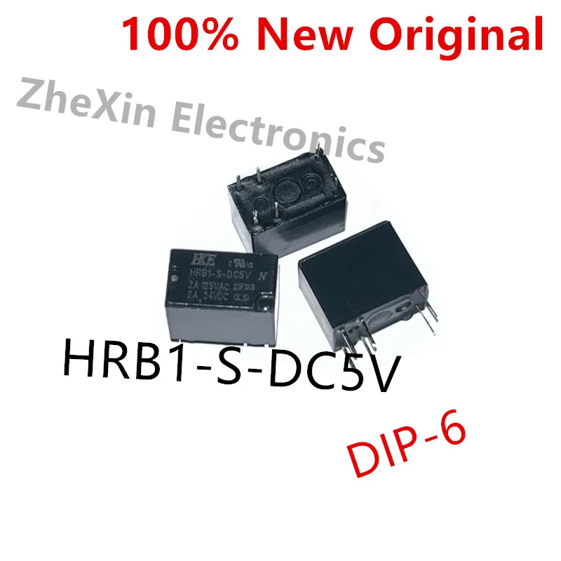 10PCS/Lot   HRB1-S-DC24V 、HRB1-S-DC12V 、HRB1-S-DC5V   DIP-6  New original Signal Relay   HRB1-S-24VDC、HRB1-S-5VDC、HRB1-S-12VDC