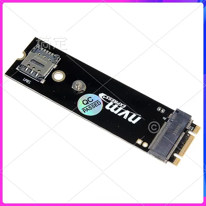 AP-M.2 B-Key Naar PCIE Adapter Riser Met Sim-kaartsleuf Voor 4G 5G LTE netwerkmodule M.2 M-Key/B-Key NVME Adapter