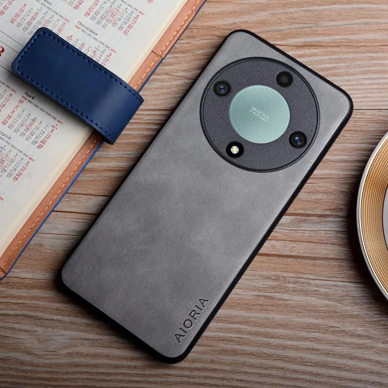 Leather Case For Honor X9a X9b X8b X8a X7b X7a X6b X6a X50i X50 funda silky feel durable cover coque
