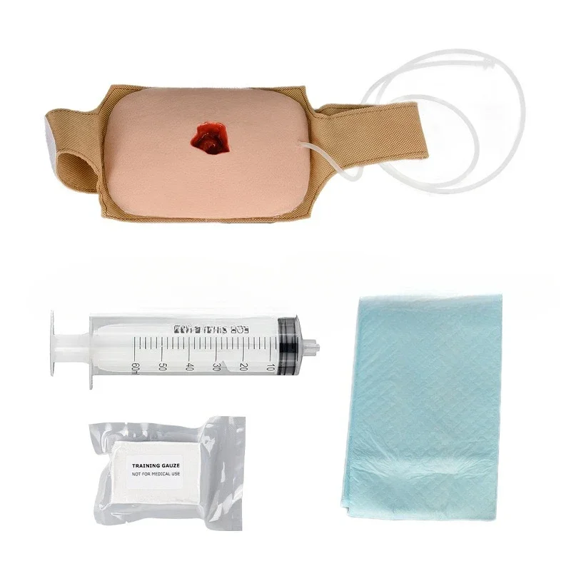 The Bleed Kit for hemostasis Training Hemostatic Wound Packaging Training Tool Wearable Wound Moulage Training Kit Stop
