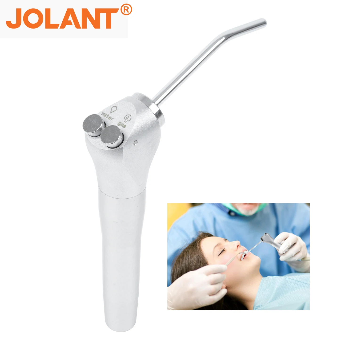 

JOLANT Dental 3 Way Syringe Air Water Spray Nozzles Tips Tubes For Dentistry Tools