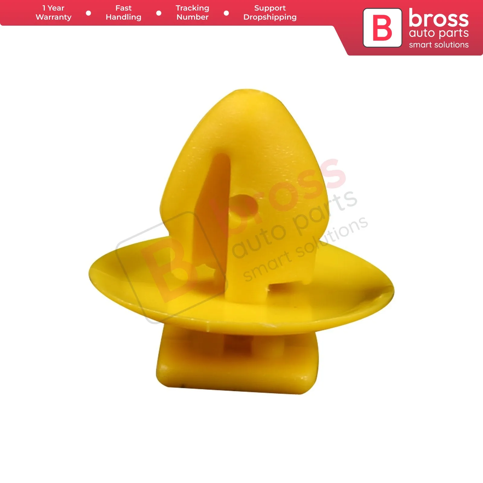 BCF436 10 Pieces Fender Push-type Retainer, Yellow for Daihatsu : 75396-87101