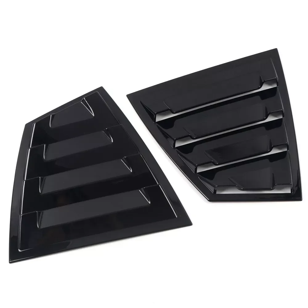 For Subaru WRX STi 2015-2021 Car Rear Louver Window Side Shutter Cover Trim Sticker Vent Scoop ABS Carbon Fiber Accessories ABS
