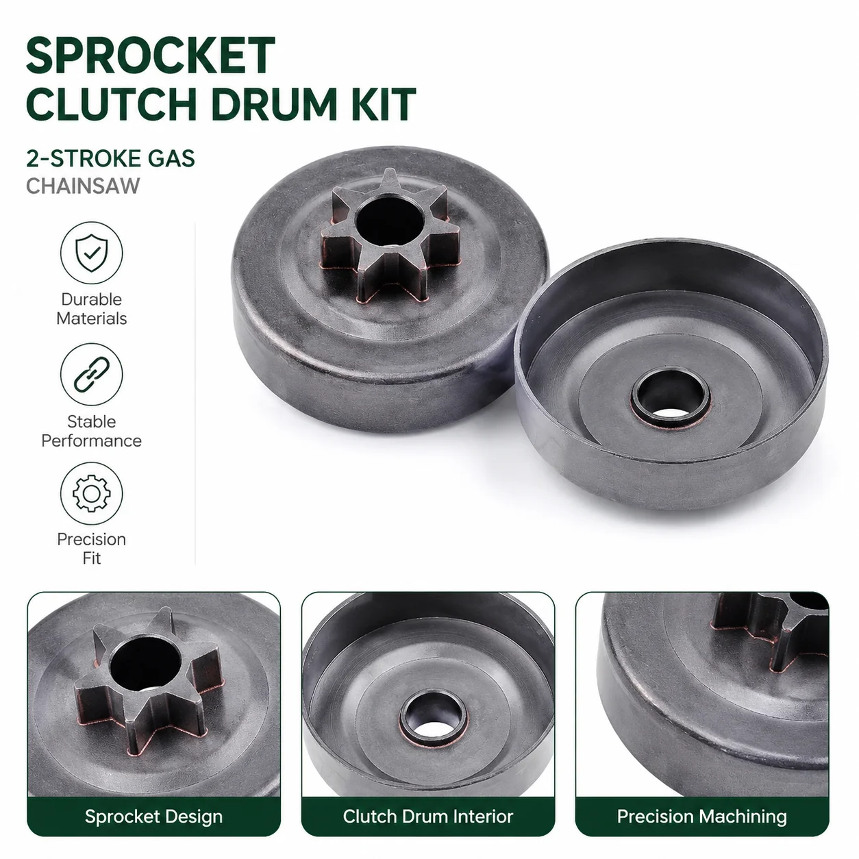 .325 Sprocket Clutch Drum Kit For Husqvarna 120 136 137 141 142 235 236 240 Jonsered 2035 2036 2040 Chainsaw Parts 530048132 view 4