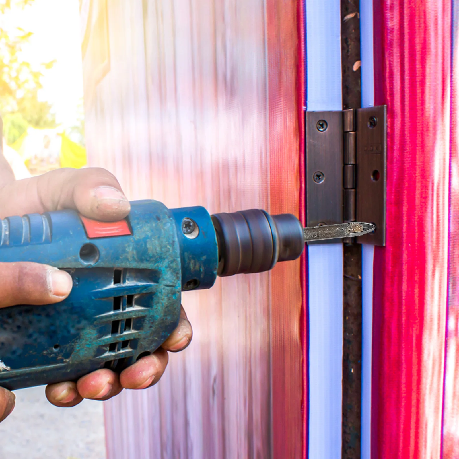 

7Pcs Tile Drill Bits Ceramic Triangle Hard Alloy Electric Drill Rotary Bits Durable Practical Drilling Tools for Glass Marble