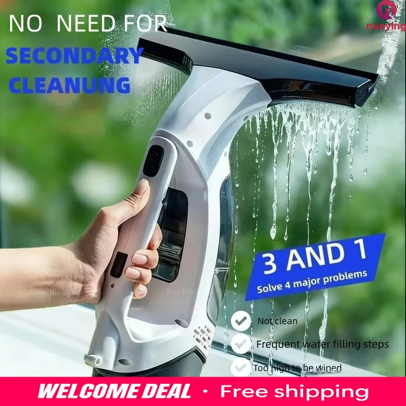 Kit de Herramientas de Limpieza de Ventanas Tres en Uno, Raspador de Succión Fuerte para Limpiar Ventanas de Cocina, Paredes y Escritorios