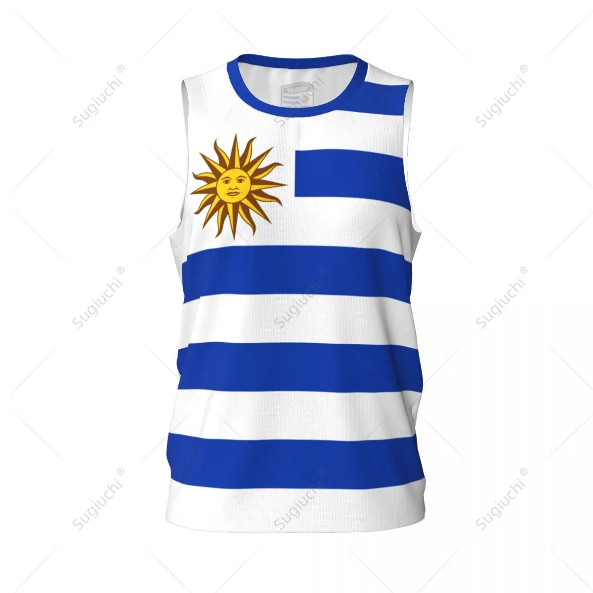 Uruguay Flag Men Basketball Sports Fitness Multifunction Sleeveless tshirt Exclusive