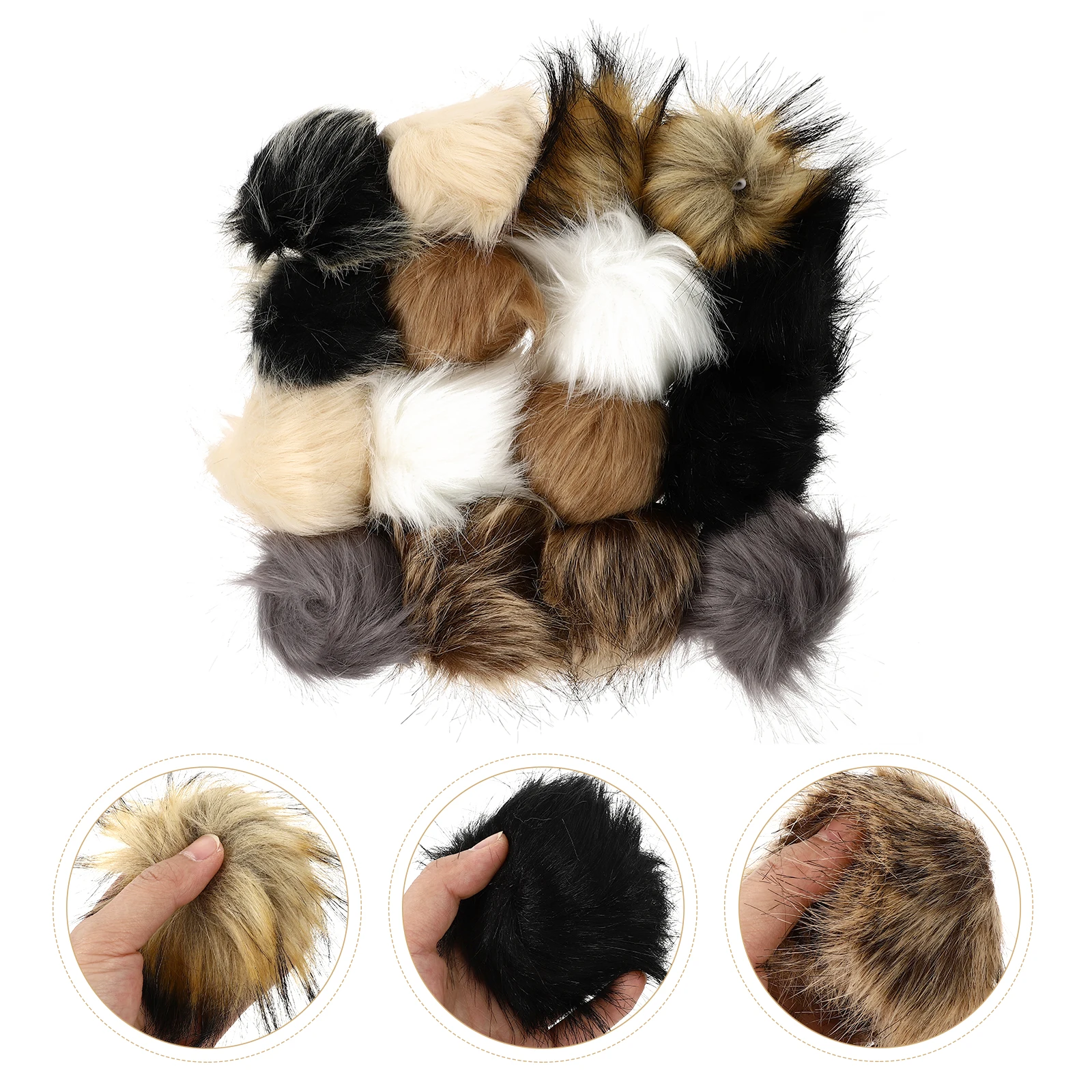 

16 Pcs Balls for DIY Jewelry Clothing Decor Prop Headwear Accessories Clothing Decor Prop Lightweight Gentle Materials