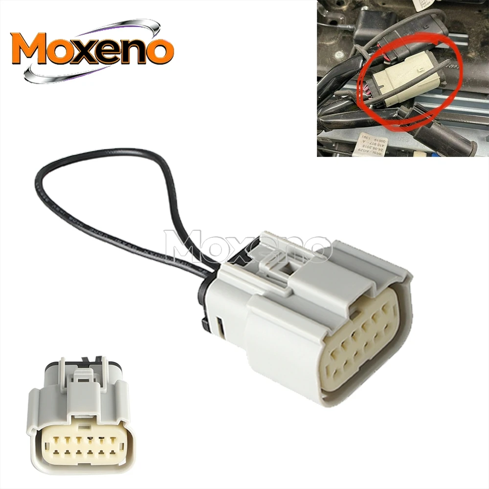 

12 Pin Connector Apple Carplay Jumper Plug For Harley BOOM GTS Radio Touring Road Glide Street Glide 2019 2010 2021 2022 2023