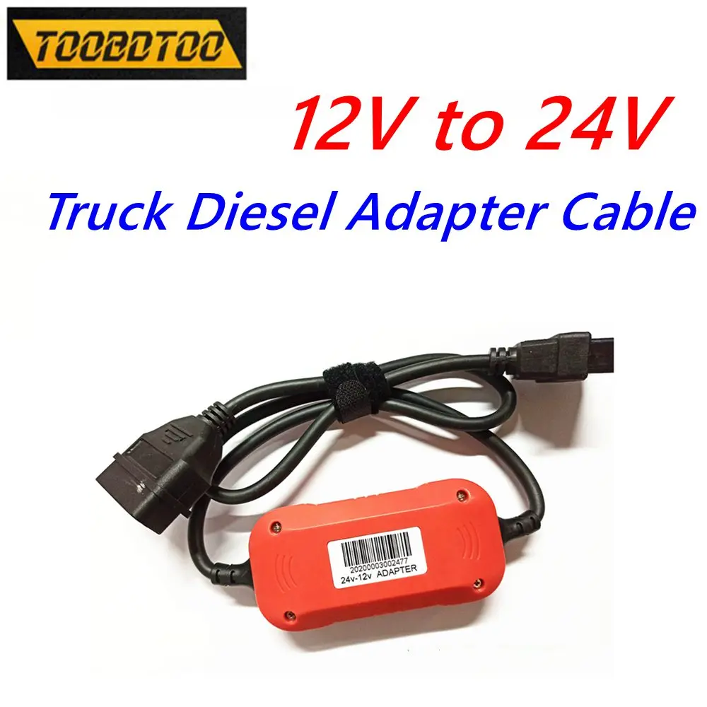 

2023 Latest Launch 12V to 24V Heavy Duty Truck Adapter Diesel Adapter Cable for X431 for Launch Truck Converter