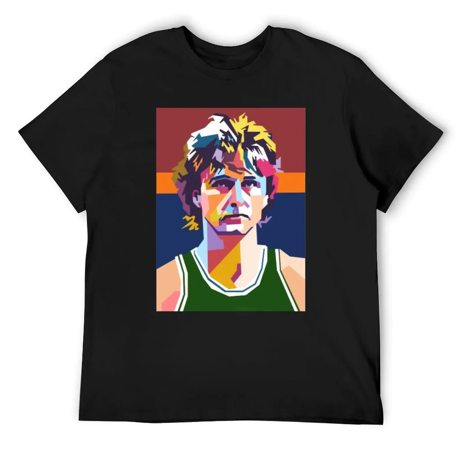 

Larry Bird Larry Bird colorful pop art T-Shirt football t shirt street wear custom shirt fitted t shirts for men