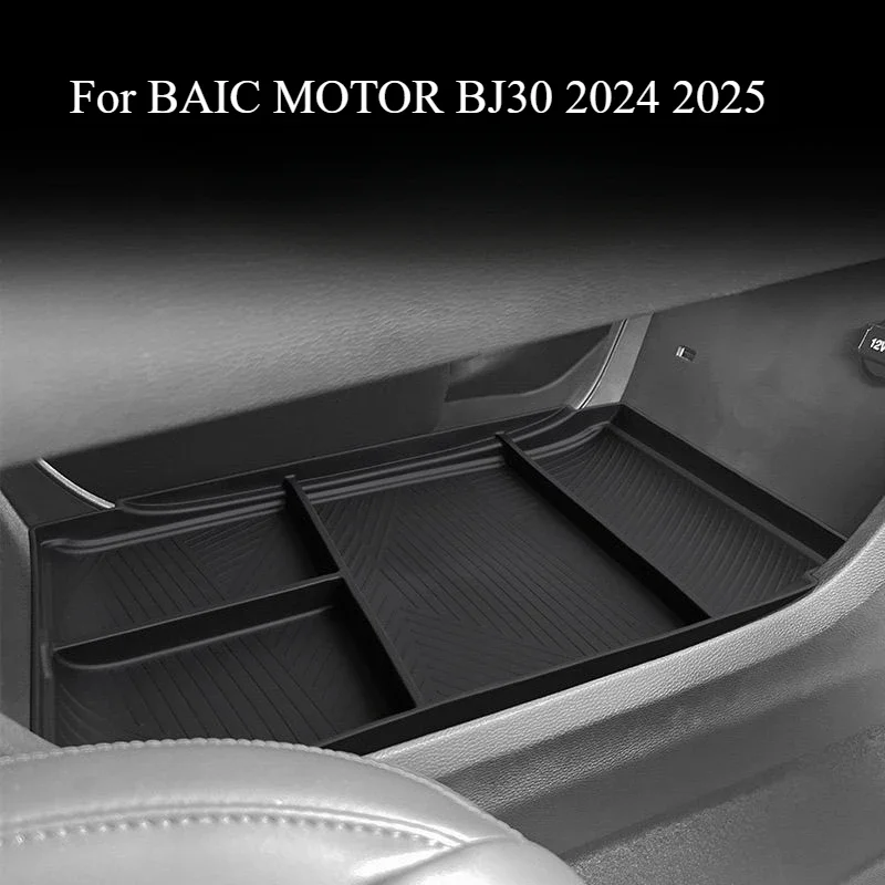 TPE Storage Box Under The Center Console for BAIC MOTOR BJ30 24-25 Car Interior Decoration Modification Protection Accessories