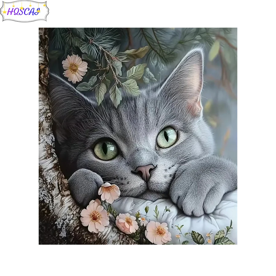 

Diamond embroidery Animal cat Modern decor mosaic Diamond cross-stitch diamond painting full square/round drill wall art picture