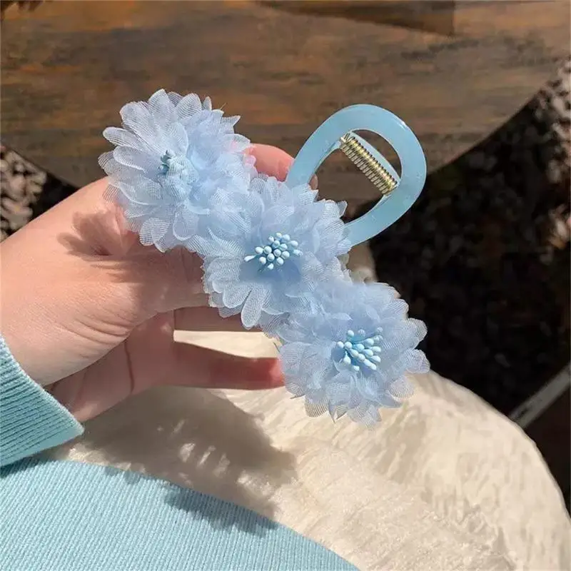 L5YC realistische pioenbloem haarclip in Chinese stijl haarklauw modehaar accessoires voor vrouwen voor bruiloften en feesten