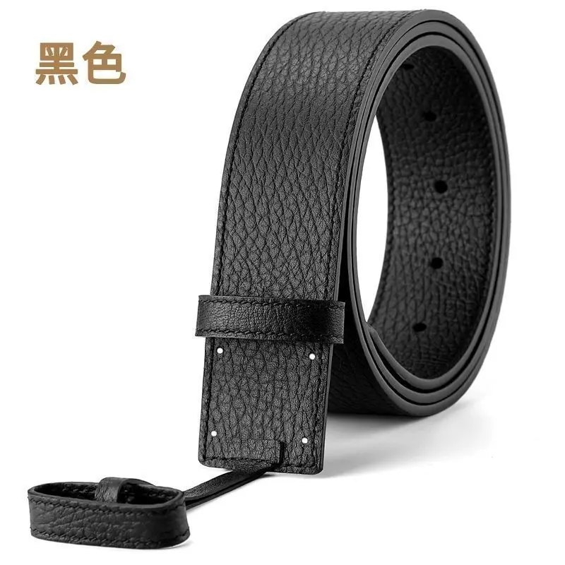 Men's double-sided belt body without buckle 3.8cm new men's and women's belt high-quality cowhide without buckle, free of postag